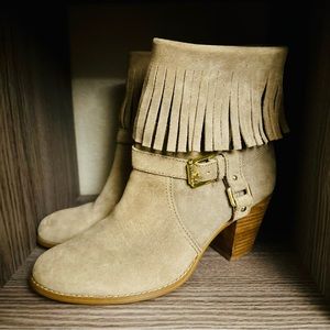 LAUREN RALPH LAUREN Mara Fringe Heel Boots